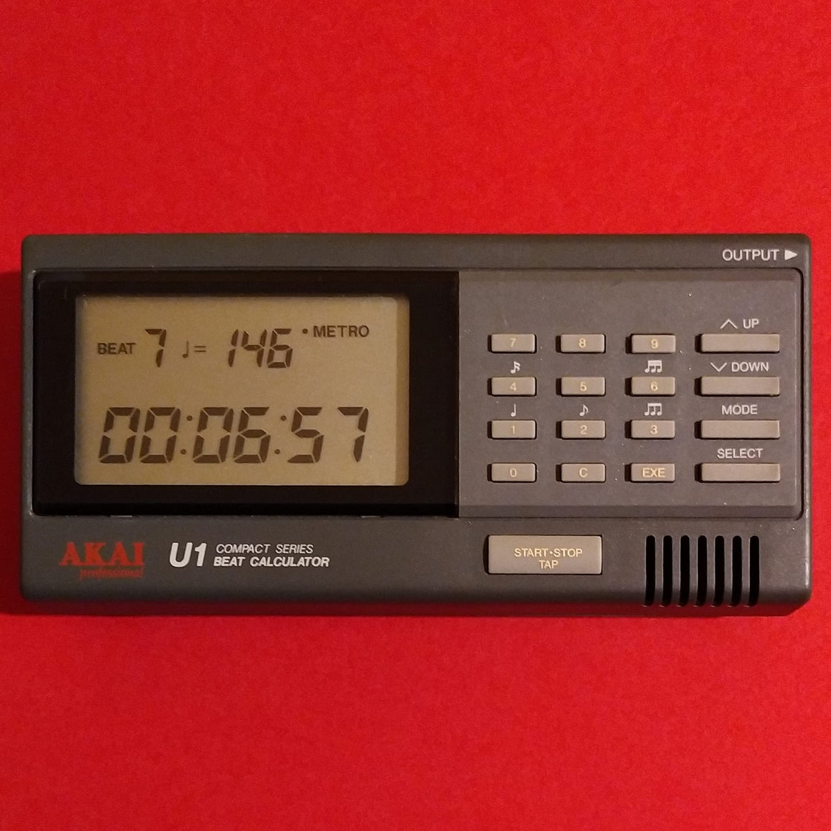Akai U1 Beat Calculator 1980s metronome w/box & manual made in Japan