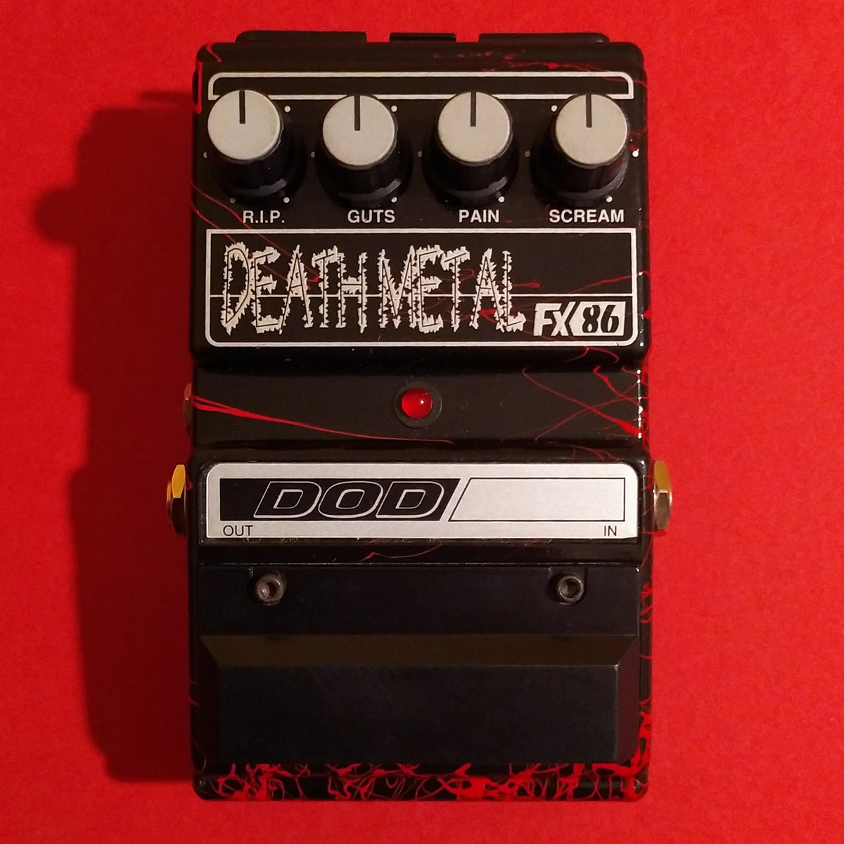 DOD FX86 Death Metal w/box, manual & 3.5mm converter – Electric