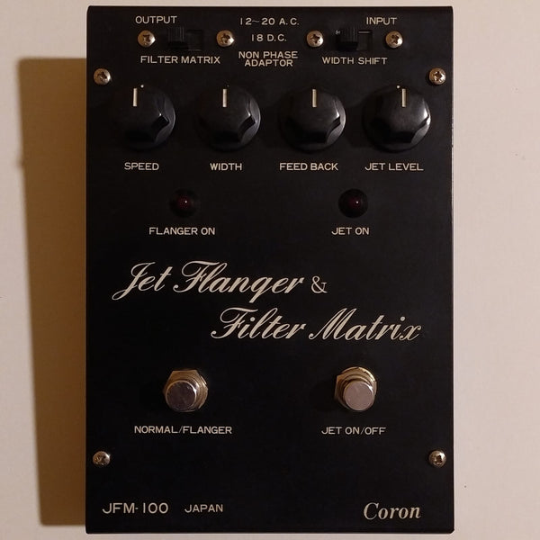 Coron JFM-100 Jet Flanger & Filter Matrix made in Japan w/box - Reticon SAD1024