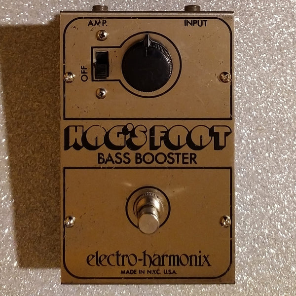 Electro-Harmonix Hog's Foot Bass Booster 1977 - rare black logo