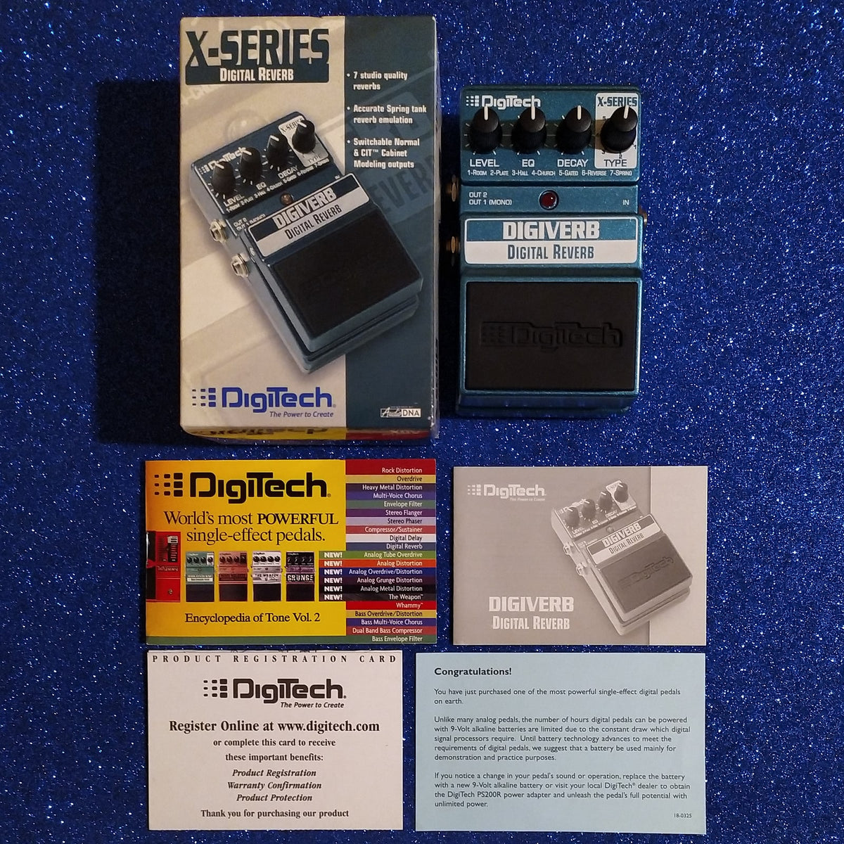 DigiTech XDV DigiVerb near mint w/box, manual & catalog