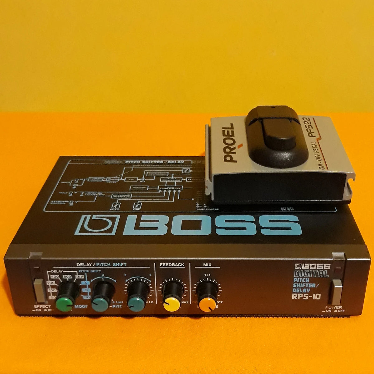 Boss RPS-10 Micro Rack Series Digital Pitch Shifter / Delay + footswit