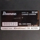 Ibanez EC-40 Canary Chorus w/box, manual & power supply. Made in Japan