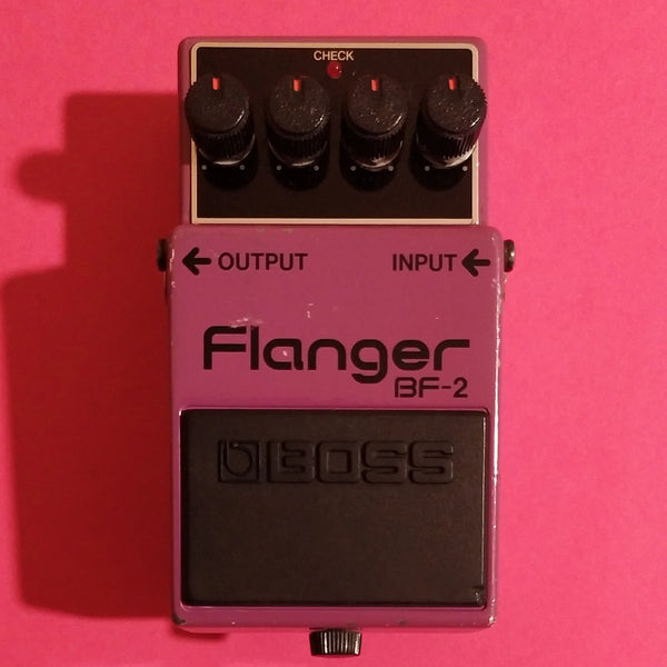 Boss BF-2 Flanger made in Japan 1987 w/box, manual & Pocket Dictionary Vol.3