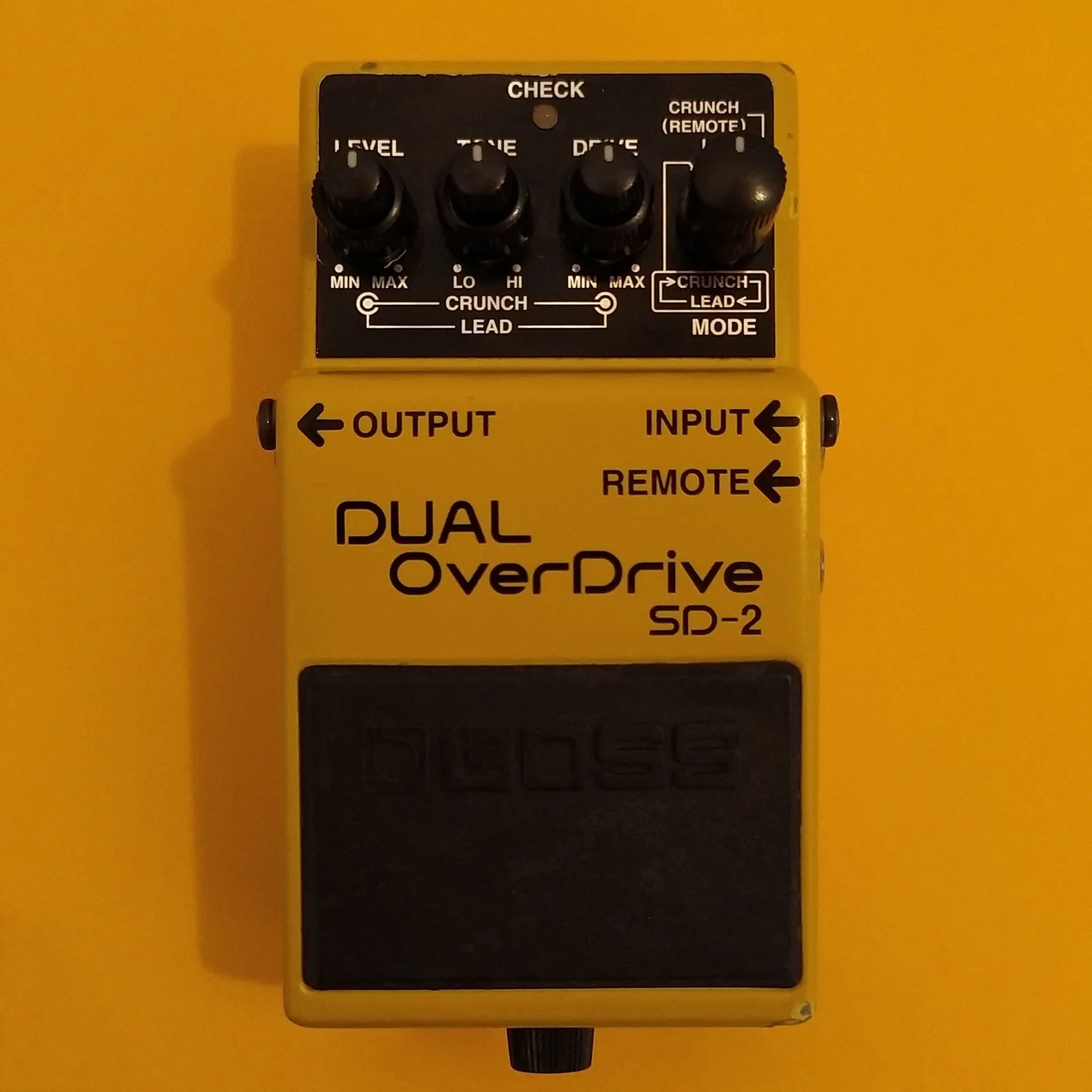 Boss SD-2 Dual Overdrive: how to access all 3 modes; Red, Green & Yellow  ‘on the fly’.
