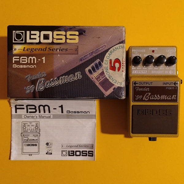 Boss FBM-1 Fender '59 Bassman 1st month of production (January 2007) w/box  & manual