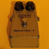 MXR Distortion + Block Logo 1979 w/battery clip converter