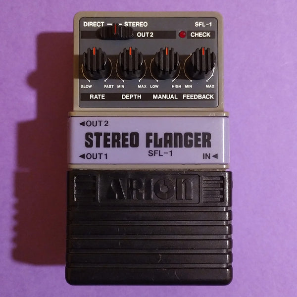 Arion SFL-1 Stereo Flanger grey box made in Japan
