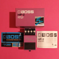 Boss HF-2 Hi Band Flanger 1991 near mint w/box, manual & stickers