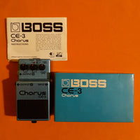 Boss CE-3 Chorus made in Japan green label 1986 w/box & manual