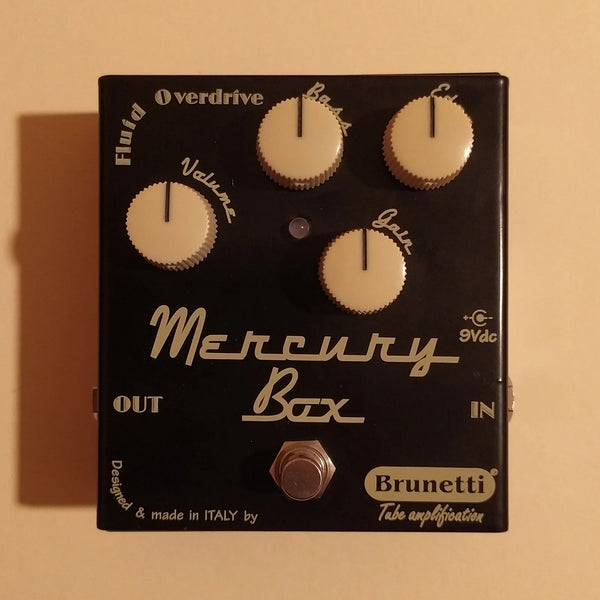 Brunetti Mercury Box Fluid Overdrive w/box, manual & bag