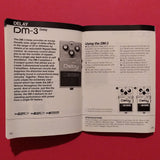 Boss DM-3 Analog Delay made in Japan 1987 w/Pocket Dictionary Vol.3