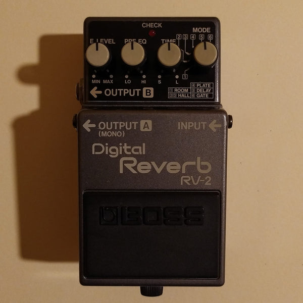 Boss RV-2 Digital Reverb made in Japan 1988