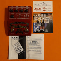 Akai UniBass UB1 Harmonized Bass Distortion w/box, manual, catalog & stickers