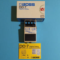 Boss DD-7 Digital Delay w/box, manual & tap tempo switch