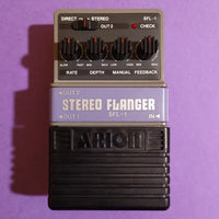 Arion SFL-1 Stereo Flanger V1 silver logo grey box - made in Japan