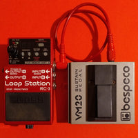 Boss RC-3 Loop Station w/manual + Bespeco VM20 Switch