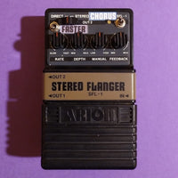 Arion SFL-1 Stereo Flanger w/Chorus & Fast Rate mods + manual. Made in Japan