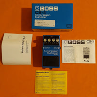 Boss CS-3 Compression Sustainer 1989 black label (DBX1252 chip) w/box & manual
